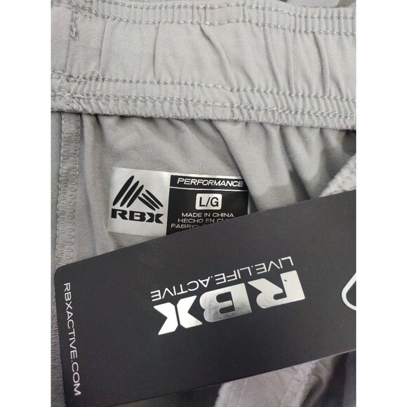 RBX Mens Performance Shorts 2Pack L/G Live Life Active Lightweight Elastic Waist - Picture 4 of 7